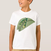 erwten in een peul t-shirt (Voorkant)