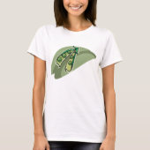 erwten in een peul t-shirt (Voorkant)