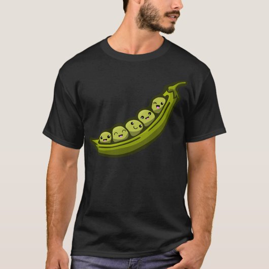 Erwten In Een Peul T-shirt (Voorkant)