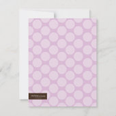 Erwten in een peuter-kind-meisje bedankkaart (Achterkant)