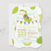 Erwten in een Pod African Boy Baby shower Kaart (Voorkant)