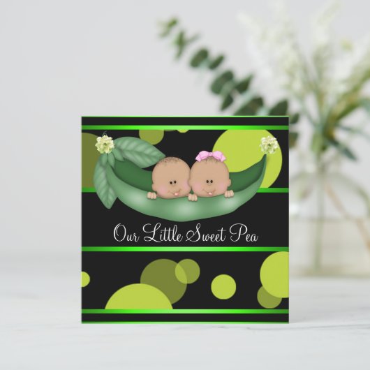 Erwten in een pod Afro-Amerikaanse gender openbare Kaart (Staand voorkant)