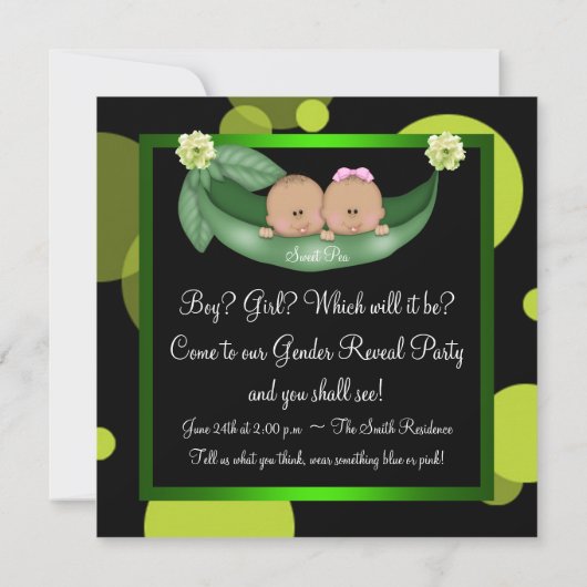 Erwten in een pod Afro-Amerikaanse gender openbare Kaart (Achterkant)