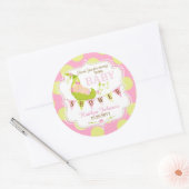 Erwten in een Pod Baby Meisje Dank je Label (Envelop)