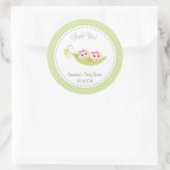 Erwten in een Pod Baby shower Sticker Groene Twin (Tas)