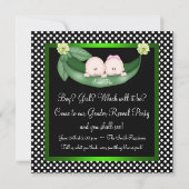 Erwten in een pod geslacht onthullen kaart (Achterkant)