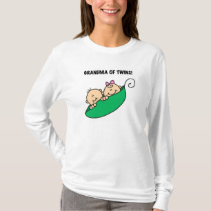 Erwten in een Pod Grandma of Twins T-shirt