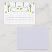 Erwten in een pod jongen en meisje tweeling Baby s Advieskaart (Voorkant / Achterkant)