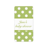 Erwten in een Pod Twins Baby shower Snoep Wrapper Etiket (Voorkant)