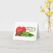  erwten in een pod Valentijn Kaart (Gele Bloem)