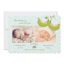 Erwten in een tweekleppige piek