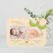 Erwten in een tweeling van de piek 2 de Aankondigi Kaart (Staand voorkant)