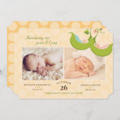 Erwten in een tweeling van de piek 2 de Aankondigi Kaart (Voorkant / Achterkant)