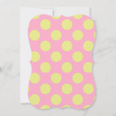 Erwten in een uitnodiging voor een Baby shower met (Achterkant)