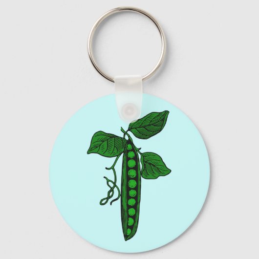 Erwten in peul sleutelhanger (Voorkant)