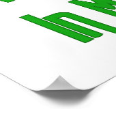 Erwten in peul stoppen piek in mijn peul poster (Hoek)