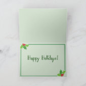 Erwten, liefde en Joy Punny Greetings Card Feestdagen Kaart (Binnen)