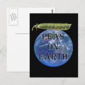 Erwten op aarde briefkaart (Voorkant / Achterkant)