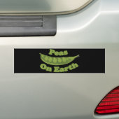 Erwten op aarde bumpersticker (Op auto)