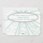 Erwten op aarde eten culinaire kerstkaart (Achterkant)