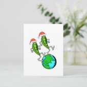 Erwten op Aarde Feestdagenkaart (Staand voorkant)
