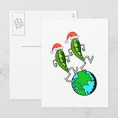 Erwten op Aarde Feestdagenkaart (Voorkant / Achterkant)