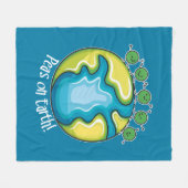 Erwten op aarde fleece deken (Voorkant (Horizontaal))