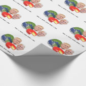 Erwten op aarde Gouda Wheel 2 Mannen Trump & Pence Cadeaupapier (Hoek)