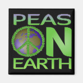 Erwten op aarde magneet (Voorkant)