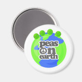 Erwten op aarde magneet (Voorkant / Achterkant)