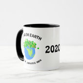 Erwten op aarde mok (Voorkant links)