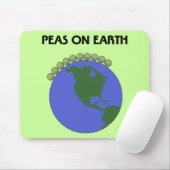 Erwten op aarde muismat (Met muis)