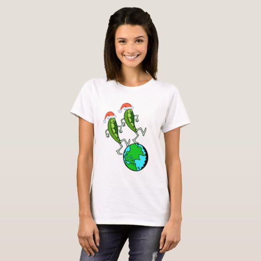 Erwten op aarde t-shirt (Voorkant volledig)