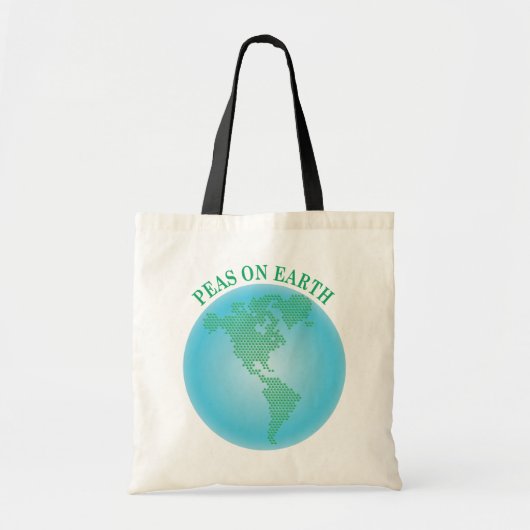 Erwten op aarde tote bag (Voorkant)