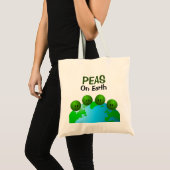 Erwten op aarde tote bag (Voorkant (product))