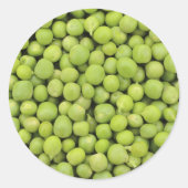 Erwten / Pisum sativum Ronde Sticker (Voorkant)