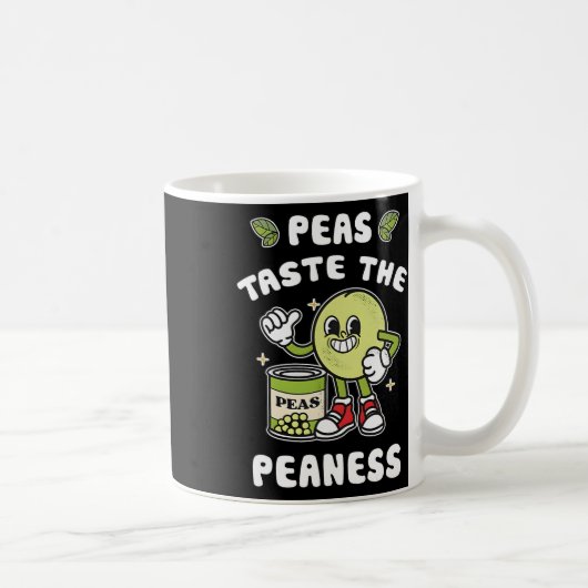 Erwten proeven de Peaness Peas Beans Rude Joke Koffiemok (Rechts)