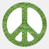 Erwten Ronde Sticker (Voorkant)