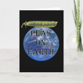 Erwten ter wereld feestdagen kaart (Voorkant)