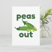 Erwten uit bedankkaart (Staand voorkant)