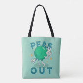 Erwten Uit Vrede Boodschappentas Tote Bag (Achterkant)