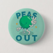 Erwten Uit Vredesknop Ronde Button 5,7 Cm (Voorkant)