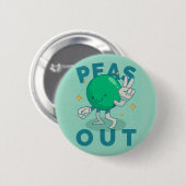 Erwten Uit Vredesknop Ronde Button 5,7 Cm (Voorkant /achterkant)