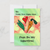 Erwten, wees mijn Valentijn Kaart (Voorkant)