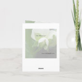 Erwtenbloesems aangepaste notitiekaart of wenskaar (Achterkant)