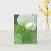 Erwtenbloesems aangepaste notitiekaart of wenskaar (Gele Bloem)