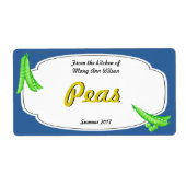 erwtenconserven etiket (Voorkant)