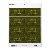 Erwtengroen Etiket (Full Sheet)