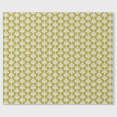 Erwtengroen | Wit Damast inpakpapier (Vlak)