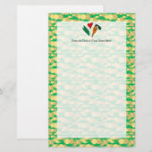 Erwtenliefdeswortelen, geschikt voor groen en Oran Briefpapier (Voorkant / Achterkant)